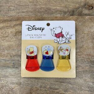 5/$20 NEW 3Pk Winnie the Pooh Magnetic Bag Clips